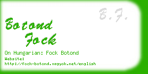 botond fock business card
